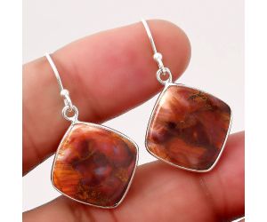 Natural Pietersite - Namibia Earrings SDE45262 E-1001, 15x16 mm