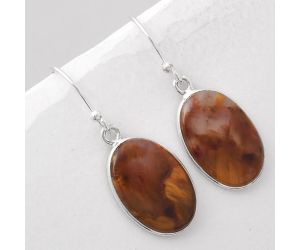 Natural Pietersite - Namibia Earrings SDE45274 E-1001, 12x18 mm