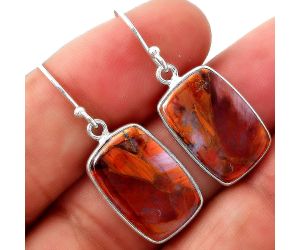 Natural Pietersite - Namibia Earrings SDE45424 E-1001, 12x18 mm