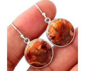 Natural Pietersite - Namibia Earrings SDE45472 E-1001, 16x16 mm