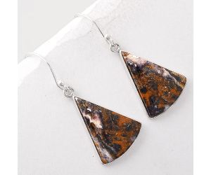 Natural Indian Blanket Jasper Earrings SDE45497 E-1001, 16x22 mm