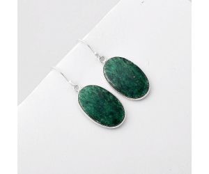 Natural Green Aventurine Earrings SDE45969 E-1001, 14x21 mm