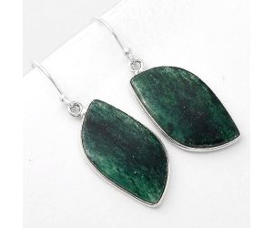 Natural Green Aventurine Earrings SDE46067 E-1001, 14x26 mm