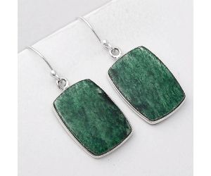 Natural Green Aventurine Earrings SDE46088 E-1001, 14x20 mm