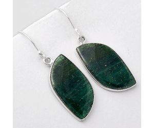 Natural Green Aventurine Earrings SDE46158 E-1001, 13x25 mm