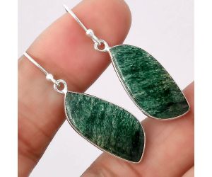 Natural Green Aventurine Earrings SDE46192 E-1001, 11x24 mm