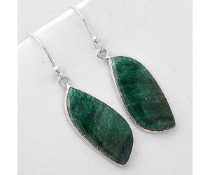 Natural Green Aventurine Earrings SDE46192 E-1001, 11x24 mm