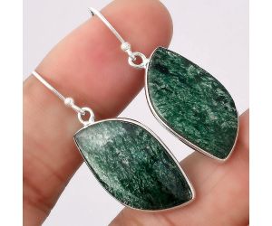 Natural Green Aventurine Earrings SDE46199 E-1001, 14x25 mm