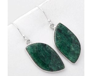 Natural Green Aventurine Earrings SDE46199 E-1001, 14x25 mm