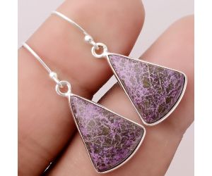 Natural Purpurite - South Africa Earrings SDE47121 E-1001, 13x18 mm