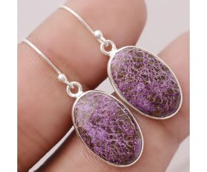 Natural Purpurite - South Africa Earrings SDE47156 E-1001, 12x18 mm