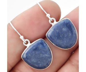 Natural Dumortierite Quartz Earrings SDE47742 E-1001, 14x14 mm