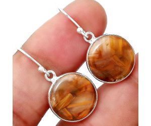 Natural Pietersite - Namibia Earrings SDE47790 E-1001, 14x14 mm