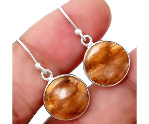 Natural Pietersite - Namibia Earrings SDE47794 E-1001, 13x13 mm