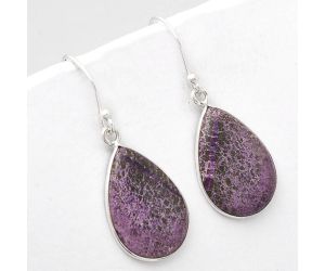 Natural Purpurite - South Africa Earrings SDE48827 E-1001, 14x20 mm