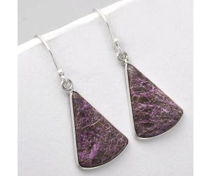 Natural Purpurite - South Africa Earrings SDE48873 E-1001, 16x21 mm