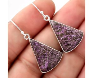 Natural Purpurite - South Africa Earrings SDE48873 E-1001, 16x21 mm