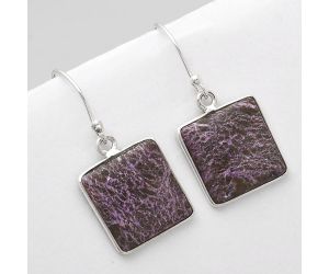 Natural Purpurite - South Africa Earrings SDE48891 E-1001, 14x14 mm