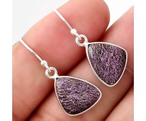 Natural Purpurite - South Africa Earrings SDE48924 E-1001, 11x13 mm