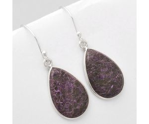 Natural Purpurite - South Africa Earrings SDE48934 E-1001, 13x19 mm