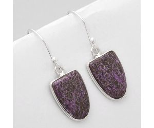 Natural Purpurite - South Africa Earrings SDE48967 E-1001, 11x15 mm