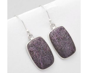 Natural Purpurite - South Africa Earrings SDE48971 E-1001, 13x19 mm