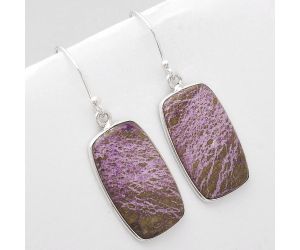 Natural Purpurite - South Africa Earrings SDE48973 E-1001, 13x22 mm