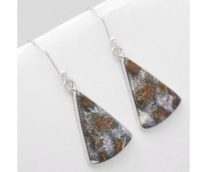 Natural Indian Blanket Jasper Earrings SDE48982 E-1001, 14x21 mm