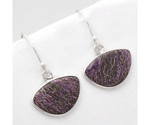 Natural Purpurite - South Africa Earrings SDE49260 E-1001, 12x17 mm