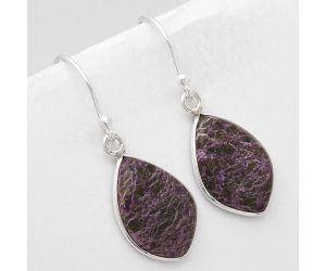 Natural Purpurite - South Africa Earrings SDE49287 E-1001, 11x16 mm