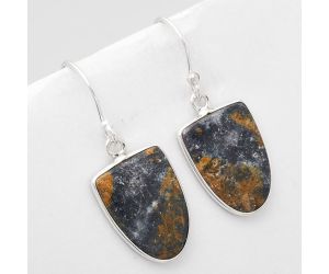 Natural Indian Blanket Jasper Earrings SDE49324 E-1001, 13x17 mm