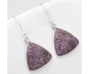 Natural Purpurite - South Africa Earrings SDE49439 E-1001, 16x16 mm