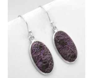 Natural Purpurite - South Africa Earrings SDE50045 E-1001, 11x19 mm