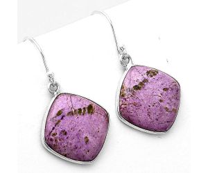 Natural Purpurite - South Africa Earrings SDE50342 E-1001, 16x16 mm