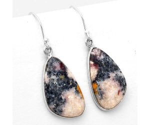 Natural Indian Blanket Jasper Earrings SDE50399 E-1001, 13x22 mm