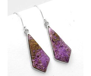 Natural Purpurite - South Africa Earrings SDE50454 E-1001, 13x27 mm