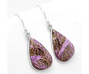 Natural Purpurite - South Africa Earrings SDE50455 E-1001, 13x20 mm