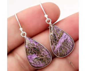 Natural Purpurite - South Africa Earrings SDE50455 E-1001, 13x20 mm