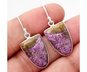 Natural Purpurite - South Africa Earrings SDE50541 E-1001, 13x19 mm