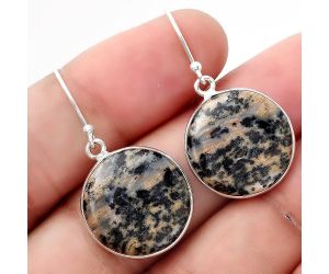 Natural Russian Honey Dendrite Opal Earrings SDE50605 E-1001, 18x18 mm