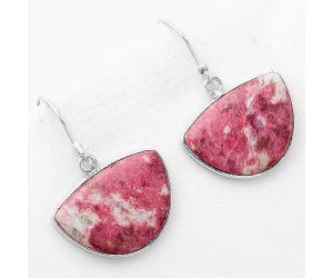 Natural Pink Thulite - Norway Earrings SDE50644 E-1001, 16x22 mm