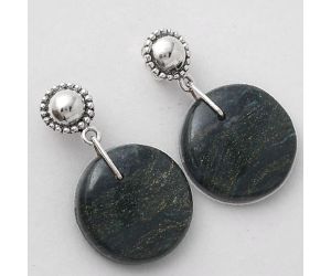 Natural Larsonite Jasper Earrings SDE50778 E-1227, 16x16 mm