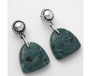 Natural Larsonite Jasper Earrings SDE50787 E-1227, 14x14 mm