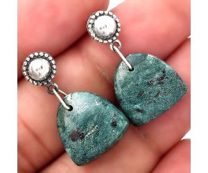 Natural Larsonite Jasper Earrings SDE50787 E-1227, 14x14 mm