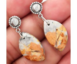 Natural Maligano Jasper - Indonesia Earrings SDE50806 E-1227, 12x20 mm