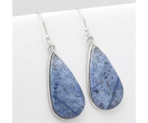 Natural Dumortierite Quartz Earrings SDE50872 E-1001, 14x27 mm