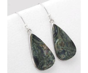 Natural Star Galaxy Jasper Earrings SDE50880 E-1001, 14x25 mm