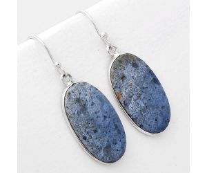 Natural Dumortierite Quartz Earrings SDE50942 E-1001, 13x24 mm