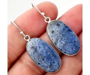 Natural Dumortierite Quartz Earrings SDE50942 E-1001, 13x24 mm