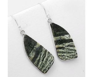 Natural Chrysotile Earrings SDE50945 E-1001, 14x30 mm